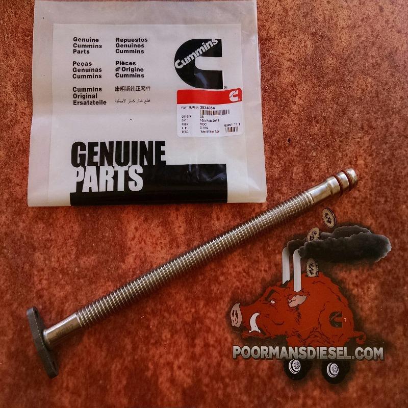 Genuine Cummins 3934084 21″ Turbo Flex Oil Drain Tube – Poor Man's ...